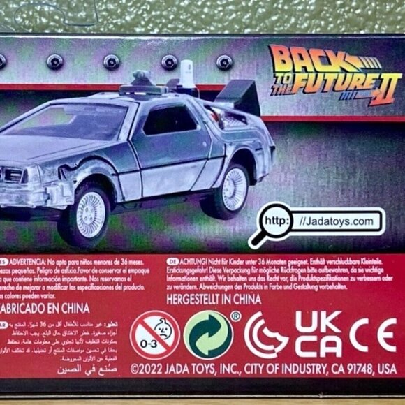 Jada Toys Back To The Future ll Time Machine Hollywood Rides 1/32 Model NIP 2022 - Picture 8 of 10